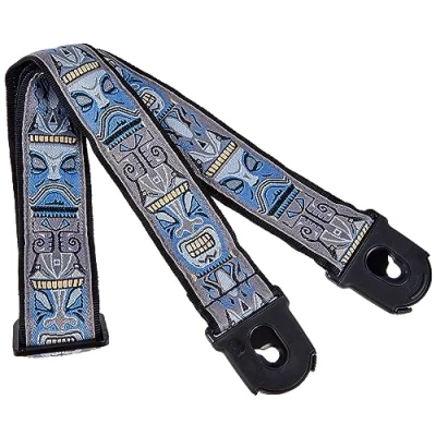 Obrázek D&#039;Addario Accessories popruh na kytaru s uzávěrem elektrickou kytaru, akustickou basovou Tiki