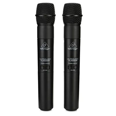 Obrázek Behringer ULTRALINK ULM202USB výkonný digitální kabelový systém 2,4 GHz se 2 ručními mikrofony a duálním USB přijímačem