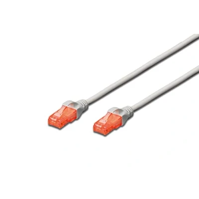 Obrázek DIGITUS LAN kabel Cat 6 20 m RJ45 síťový UTP nestíněný kompatibilní s 6A &amp; 5e šedý