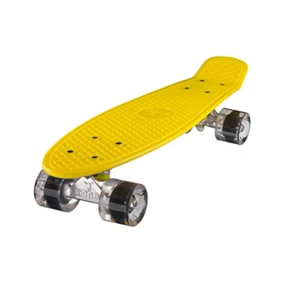 Obrázek Skateboard Ridge 55 cm Mini Cruiser v retro stylu s kolečky velikosti M, smontovaný,