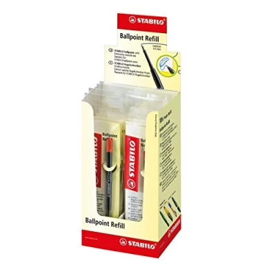 Obrázek Kuličkové pero velkoobjemová náplň STABILO Ballpoint Refill balení 10 ks červená