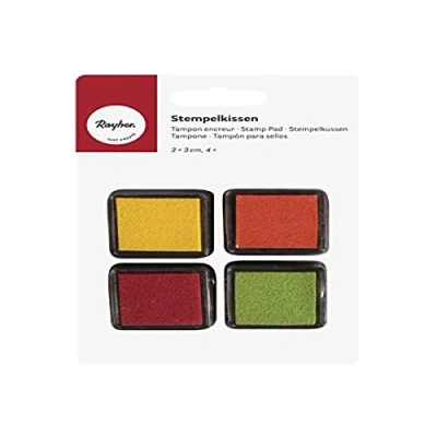 Obrázek Rayher 29014000 Mini sada pro inkoustový polštářek Spring, 3 x cm, SB blistru 4