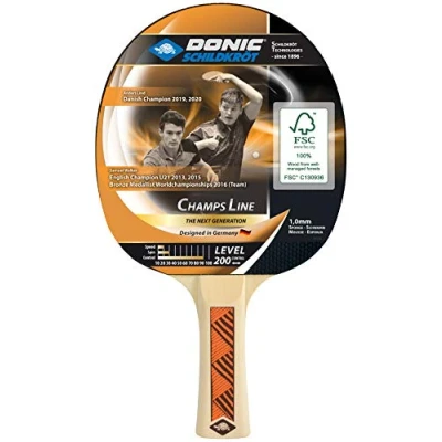 Obrázek Donic Schildkröt pálka na stolní tenis Champs Line 200, nopky vnější, 1,0 mm houba, 705122