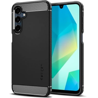 Obrázek Spigen pro Samsung Galaxy A16 5g pouzdro [Ochrana proti pádu ve vojenské kvalitě] Rugged Armor na mobil obal matná černá