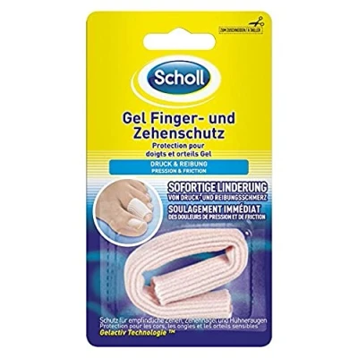 Obrázek Scholl Gelová ochrana prstů a pro otlaky s technologií Gelactiv měkká lze zastřihnout znovu použitelná omyvatelná 1 kus