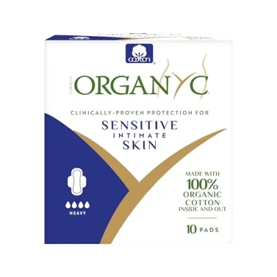 Obrázek Organyc, Tampony ze 100% certifikované bio bavlny pro silné dny balení 10 ks
