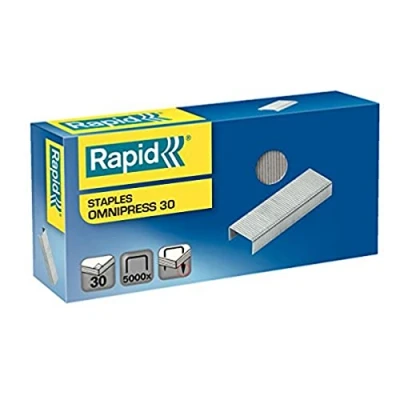 Obrázek Rapid 5000560 Omnipress 30 pozinkovaných sponek 5000 kusů