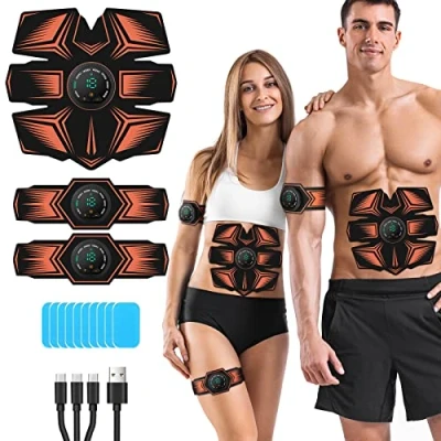 Obrázek GROSBEAK Unisex dospělí GE 6 D EMS břišní trenažér, oranžový, střední