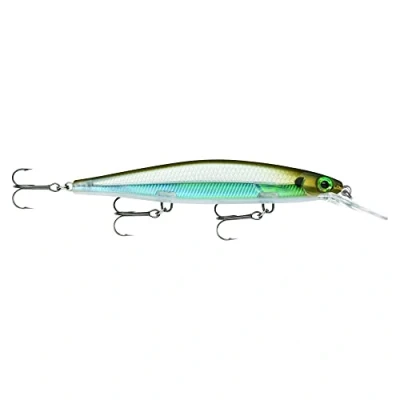 Obrázek Köder s háčky tři č. 6, 1. 2 2. 4m hloubka plavání, velikost 11 cm, Moss Back Shiner