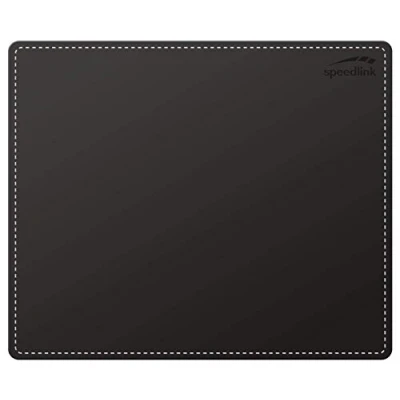 Obrázek Speedlink NOTARY Soft Touch podložka pod myš se vzhledem kůže, snadno čistí, měkký povrch a šitý okraj, černá