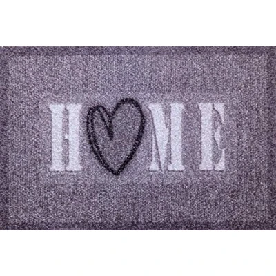 Obrázek oKu Tex Rohožka na zachytávání nečistot Deco Soft Entrance Home s motivem srdce potisk do interiéru vstupní prostor/domovní dveře / schodiště protiskluzová 40 x 60 cm