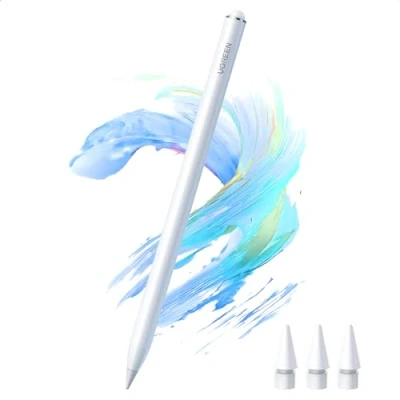 Obrázek UGREEN Stylus Stift für iPad 2018 2024 mit USB C Schnellladung Palm Rejection Neigungssensitivität, Pen Kompatibel 10/9/8/7/6, Pro 12.9&quot;/11&quot;, Air 5/4/3, Mini 6/5 Gen