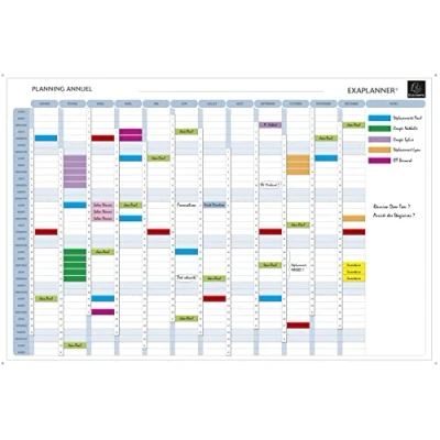 Obrázek Exacompta Planning Annuel Exap Lanner, (L) 610 X (H) 475 mm ve = 1