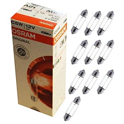 Obrázek Osram 6418. TP originální vnitřní osvětlení C5W, 6418, 12V, skládací krabice, stříbrná