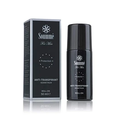 Obrázek Soummé Antiperspirant Protection Roll On for Men Kosmetikum 50 ml chrání před tvorbou potu a zápachu, dermatologicky testováno