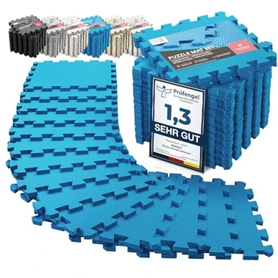 Obrázek Ochranné rohože ochranná podložka pod podlahu sada sportovní gymnastická puzzle podložka: nářadí fitness na sport mat tréninková gumová