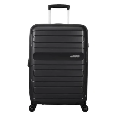 Obrázek Kufr American Tourister Sunside Spinner M rozšířitelný, modrý, černá (Black), (67.5 cm 83.5 L)