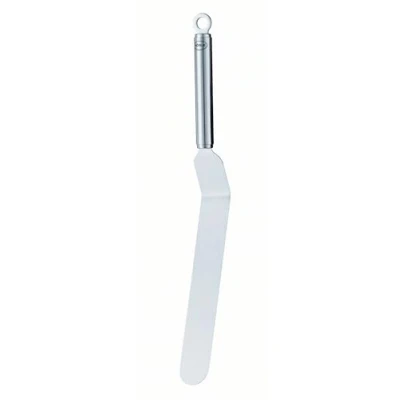Obrázek RÖSLE Malířská paleta zalomená, vysoce kvalitní úhlová pro podávání dortů a výtahů z formy, stříbrná, matná, 38 cm