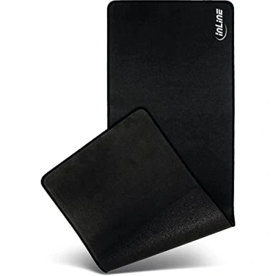 Obrázek InLine Podložka na psací stůl 55451S Maus Pad XL, černá, 900 x 400 2 mm
