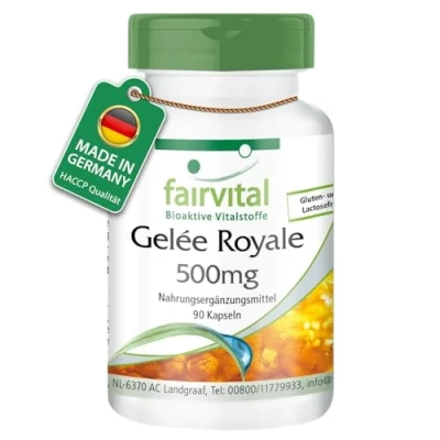 Obrázek Fairvital Královská želé 500 mg 90 kapslí vysoká dávka standardizováno na 4 % 10 HDA
