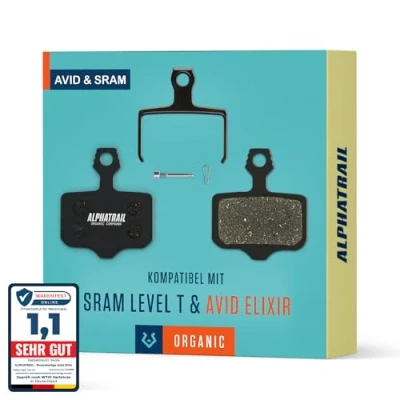 Obrázek MTB brzdové destičky pro Avid Elixir 1 3 5 &amp; SRAM Level T TL TLM Brzdy I Vysoce výkonné Resin Dlouhá životnost a přesnost elektrokola horská kola pár organických kotoučových brzdových