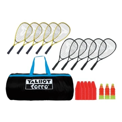Obrázek Talbot Torro Speed Badminton školní sada, sada pro 10 hráčů, v sportovní tašce, 490100