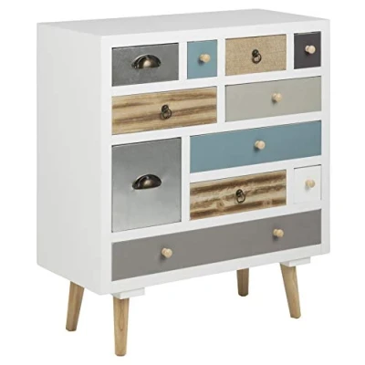 Obrázek AC Design Furniture Suwen komoda, Š: 70 x H: 32 V: 81 cm, vícebarevná, dřevo, 1 ks