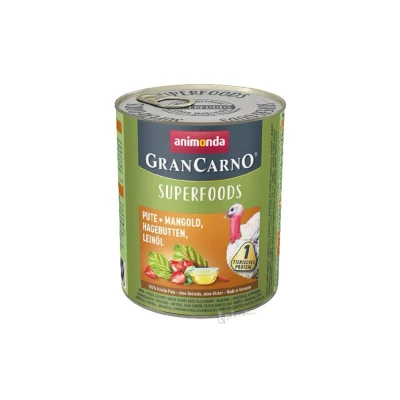Obrázek Animonda Konzerva GRAN CARNO Superfoods krůta, mangold, šípky, lněný olej 800g