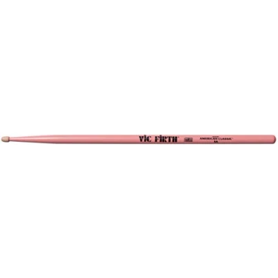 Obrázek Vic Firth 5A American Hickory Wood Tip Drumstick Pink Finish