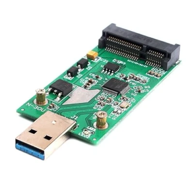 Obrázek KALEA INFORMATIQUE mSATA adaptér na USB 3 pro čtení a zapisování SSD přes přípojku 3.0.
