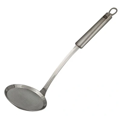 Obrázek Dr. Oetker lžíce na pěnu a mazlení 33,5 cm, mýdlová vaření fritování, odstraňuje jádra zbytky pěny při vroucí marmeládě, obzvláště jemné síto (barva: stříbrná), množství: 1 kus