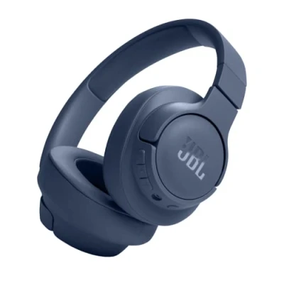 Obrázek JBL Bezdrátová sluchátka na uši Tune 720 BT s Pure Bass Sound, Bluetooth a lehkým, skládacím designem až 76 hodin přehrávání hudby modrá