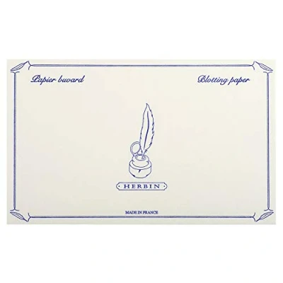 Obrázek J.Herbin 25500T balení blotovacího papíru (s 10 listy, ideální pro kaligrafii) bílý 12 x 16 cm