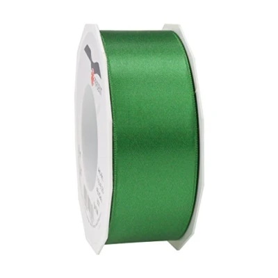 Obrázek PRÄSENT C.E. Pattberg Satin grün, 25 m Satinband zum Einpacken von Geschenken, 40 mm Breite, Geschenkband Dekorieren &amp; Basteln, Dekoband, Anlass