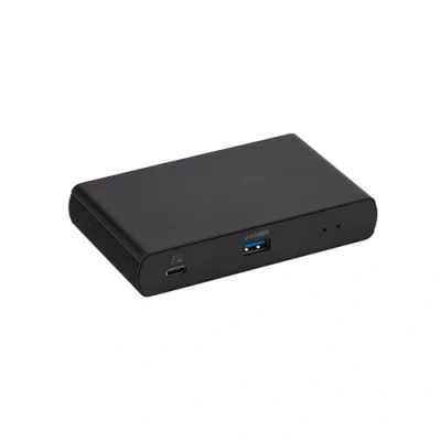 Obrázek Amazon Basics Thunderbolt 4/USB 4 dokovací stanice, 3 x Downstream TBT4 (duální displej), 1 USB A 3.1, EU, černá, 12,16 7,21 2,16 cm