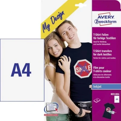 Obrázek Zažehlovací fólie na textil Avery Zweckform MD1004 (A4, 210 x 297 mm), 8 listů