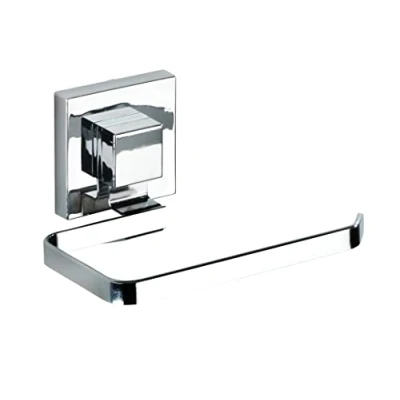 Obrázek WENKO držák toaletního papíru Vacuum Loc Quadro, na toaletní papír, upevnění bez vrtání, nerezová ocel, 14 x 6 11 cm, lesklý