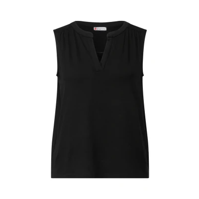 Obrázek Street One Split NECK Top, Ženy, Velikost: 46, Schwarz