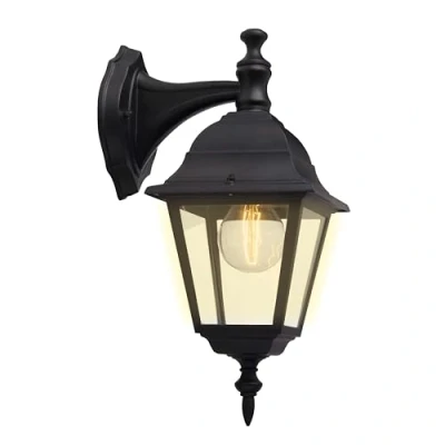 Obrázek Brilliant Newport venkovní nástěnné svítidlo odolné proti dešti černé, 1x E27 vhodné pro běžné žárovky do max. 60 W