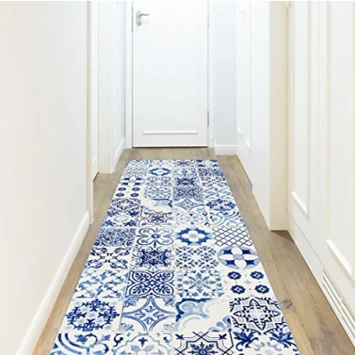 Obrázek Viniliko Teppich Port Grimaud, Vinyl, blau, 250 x 66 3 cm