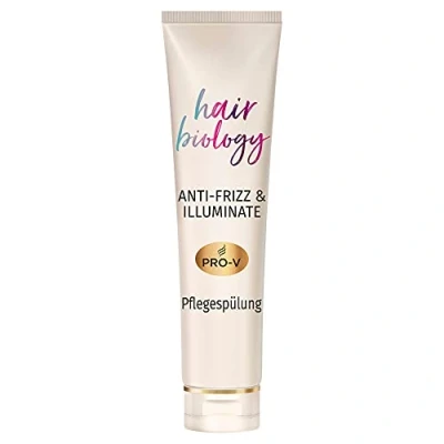 Obrázek Hair Biology Pečující kondicionér, proti krepatění a rozjasnění, 160 ml, pro nepoddajné nebo suché barvené vlasy, menopauzu, péči o vlasy