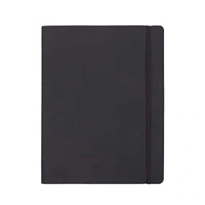 Obrázek Amazon Basics Poznámkový blok s linkovaným papírem, měkký obal, formát XL, 25 x 20 cm, černý