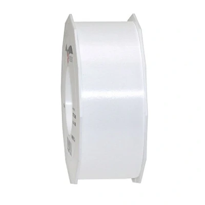 Obrázek C.E. PATTBERG Geschenkband reinweiss, 91 Meter Ringelband 40 mm zum Basteln, Dekorieren &amp; Verpacken von Geschenken zu jedem Anlass
