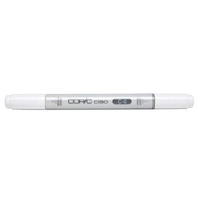 Obrázek COPIC Ciao Marker typ C 0, cool gray No. univerzální popisovač rozložení, na bázi alkoholu, se středně širokým a štětcovým hrotem