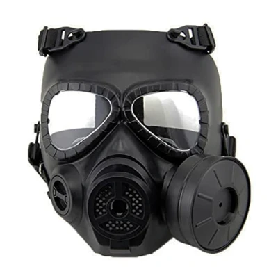 Obrázek Paintball maska, taktická celoobličejová plynová maska Skull CS s turbo ventilátorem pro Cosplay Halloween Wargame Masquerade