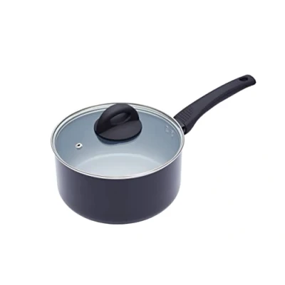 Obrázek MasterClass Antihaftbeschichteter Öko Kochtopf aus Keramik, für Induktionskochfelder geeignet, 20 cm (8 Zoll), Silber, 12 x 17 22