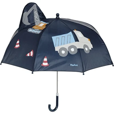 Obrázek Playshoes Deštník s dětským mechanismem Unisex Dětský deštník, 3D staveniště