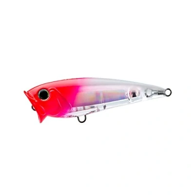 Obrázek Yo Zuri Popper 3D Inshore Druckknopf, 70 mm, roter Kopf, 2 3/4 Inch (Pack of 1)