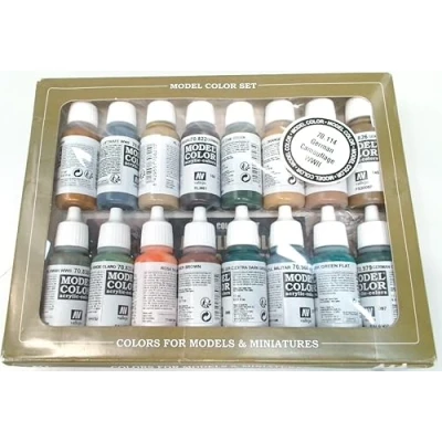 Obrázek Vallejo 070114 sada barev, německé barvy, maskování, WII, 16 x 17 ml