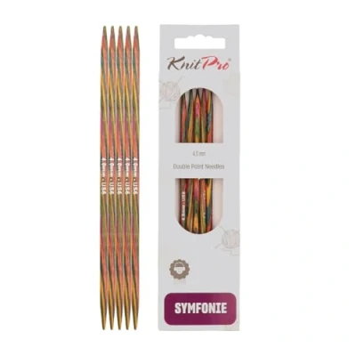 Obrázek KnitPro Symfonie Wood jehlová hra 4,0 mm 10 cm